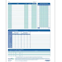 ComplyRight® 2026 Attendance Calendar Cards, 8 1/2
