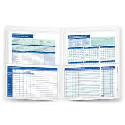 ComplyRight® 2026 Attendance Calendar Folders, 9 3/8" x 11 3/4", White, Pack Of 25
