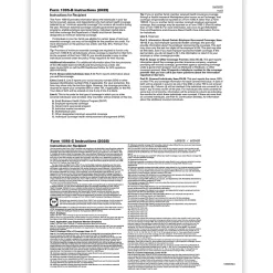 ComplyRight™ 1095-B and/or 1095-C Blank Tax Forms With Printed Backer Instructions, 8-1/2" x 11", Pack of 500 Forms