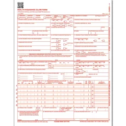 ComplyRight™ CMS-1500 Health Insurance Claim Form (02/12), Laser-Cut Sheet, 8 1/2" x 11", White, Case of 500