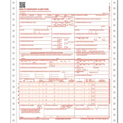 ComplyRight™ CMS-1500 Health Insurance Claim Form (02/12), 1-Part Continuous, 8 1/2" x 11", White, Case Of 1,000