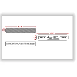 ComplyRight® Double-Window Envelopes For 4-Up W-2 (5205, 5205A, 5209) Tax Forms, 5-5/8
