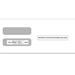 ComplyRight® Double-Window Envelopes For W-2 (5210/5211) Tax Forms, 3-7/8