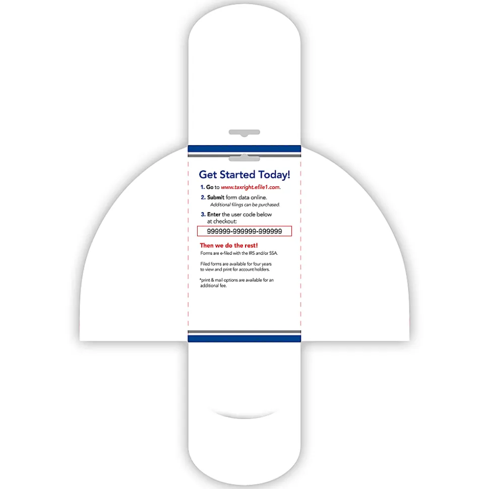 ComplyRight® FASTFILE Tax Filings For Small Business, W-2/1099, Card For 25 Tax Filings, PC/Mac