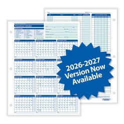ComplyRight® 2026-2027 Fiscal Attendance Calendar, 8-1/2