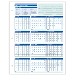 ComplyRight® 2026-2027 Fiscal Attendance Calendar, 8-1/2
