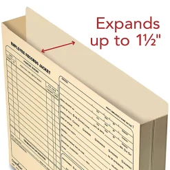 ComplyRight Letter-Size Expandable Employee Record Jackets, 12" x 9" x 1", Pack Of 25