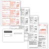 ComplyRight® 1099-NEC Tax Forms Set, 4-Part, 3-Up, Copies A/B/C, 8-1/2" x 11", with Envelopes, Pack Of 100