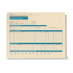 ComplyRight® Outer Jacket Organizer Expandable Folder for Employee Management, 12" x 9-1/2" x 1-1/4", Pack of 25