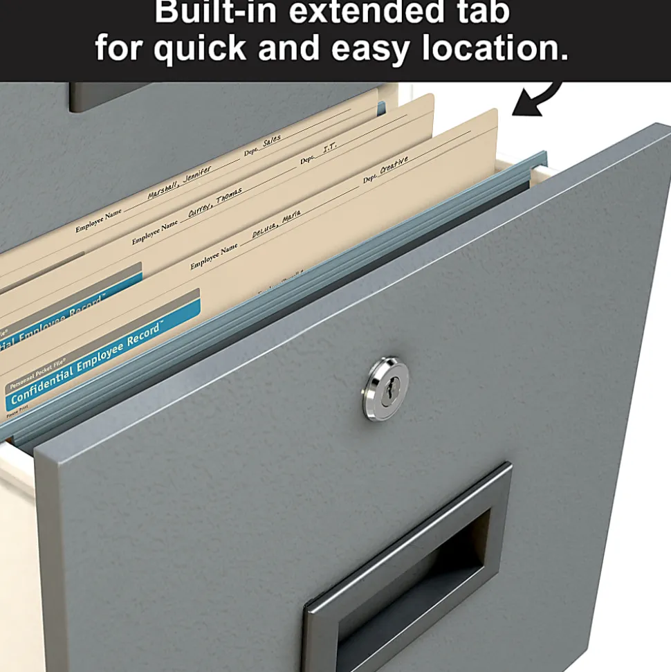 ComplyRight Personnel Pocket Files, 11 3/4" x 9 1/2", Pack Of 25