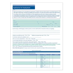 ComplyRight™ Short Job Applications, Pack Of 50