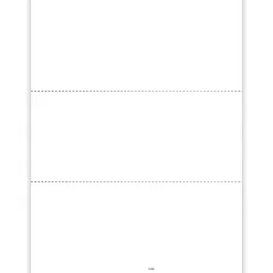ComplyRight® 1099 Tax Forms, Blank Face Perforated without Stub for 1099/1098/5498, 3-Up, 8-1/2" x 11", Pack Of 150 Forms