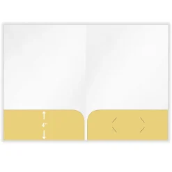 ComplyRight® Tax Presentation Folder, "Income Tax Return", Double Pockets, Gold, 9" x 12", Pack of 50