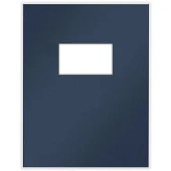 ComplyRight® Tax Presentation Two Piece Report Covers, Single Window, Navy Blue, 8-1/2