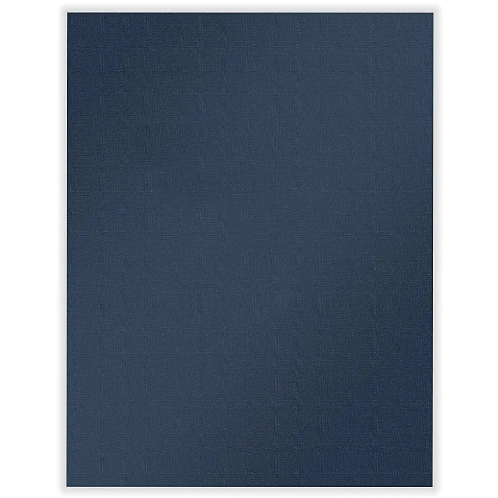 ComplyRight® Tax Presentation Two Piece Report Covers, Single Window, Navy Blue, 8-1/2" x 11", Pack of 50 Sets