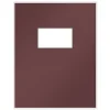 ComplyRight® Tax Presentation Two Piece Report Covers, Single Window, Burgundy, 8-1/2" x 11", Pack of 50 Sets