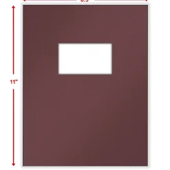 ComplyRight® Tax Presentation Two Piece Report Covers, Single Window, Burgundy, 8-1/2