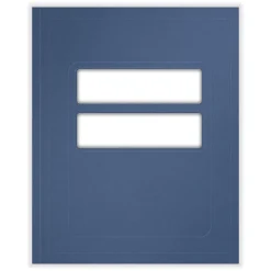 ComplyRight® Tax Presentation Folder, Double Windows, Midnight Blue, 8-3/4