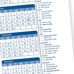 ComplyRight® 2026 Time Off Request And Approval Calendars, 8 1/2" x 11", Pack Of 50