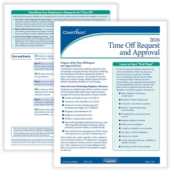 ComplyRight® 2026 Time Off Request And Approval Calendars, 8 1/2