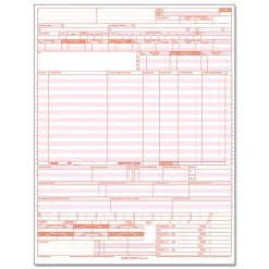 ComplyRight UB04 Hospital Claim Laser Cut Forms, 1-Part, Box Of 2,500