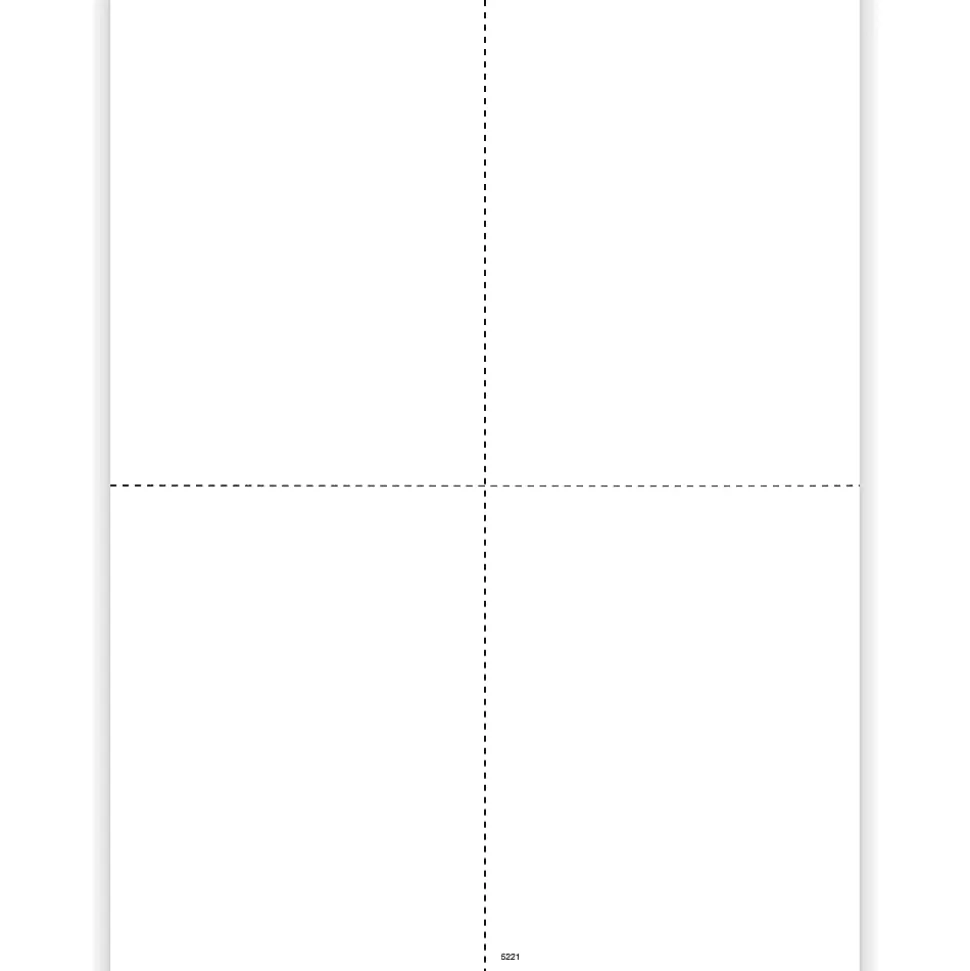 ComplyRight® W-2/1099 Blank Tax Form, Recipient Copy Only (No Backer), 4-Up (Box), Pack of 500