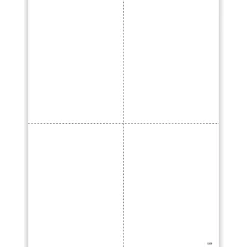 ComplyRight® W-2 Blank Tax Forms, 4-Up (Box Format), With Backer Instructions, 8-1/2" x 11", Pack Of 500 Forms