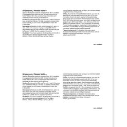 ComplyRight® W-2 Tax Forms, Employer’s Copy D and/or State, City Or Local Copy 2, 2-Up, 8-1/2" x 11", Pack Of 1,000 Forms