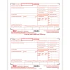 ComplyRight® W-2 Tax Forms, IRS Federal Copy A, 2-Up, 8-1/2" x 11", Pack Of 100 Forms