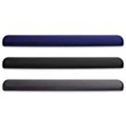 Compucessory Gel Keyboard Wrist Rest Pads, 19"H x 2.87"W x 0.75"D, Black