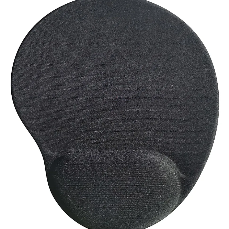 Compucessory Gel Mouse Pad, 9” x 10” x 1”, Black, CCS55151