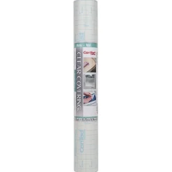 Con-Tact Clear Cover Adhesive Coverings Roll, 18" x 50', Clear Matte