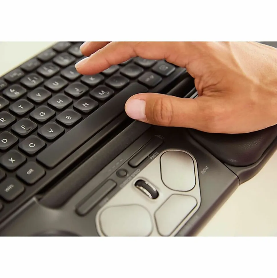 Contour Ergonomic Centred Mouse - Wired - Optical - Cable - Black - USB - 2400 dpi - Scroll Wheel - 7 Button(s) - RMPRO3