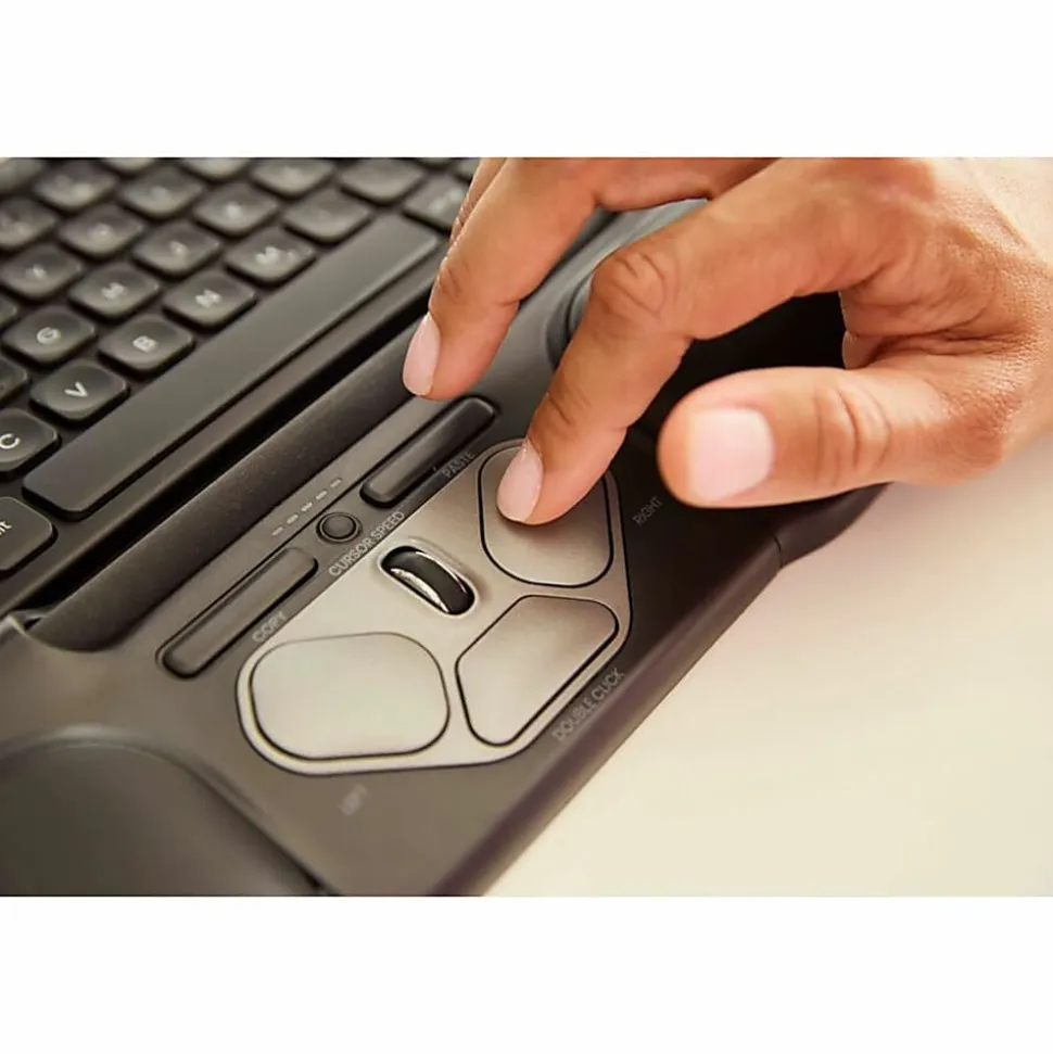 Contour Ergonomic Centred Mouse - Wired - Optical - Cable - Black - USB - 2400 dpi - Scroll Wheel - 7 Button(s) - RMPRO3