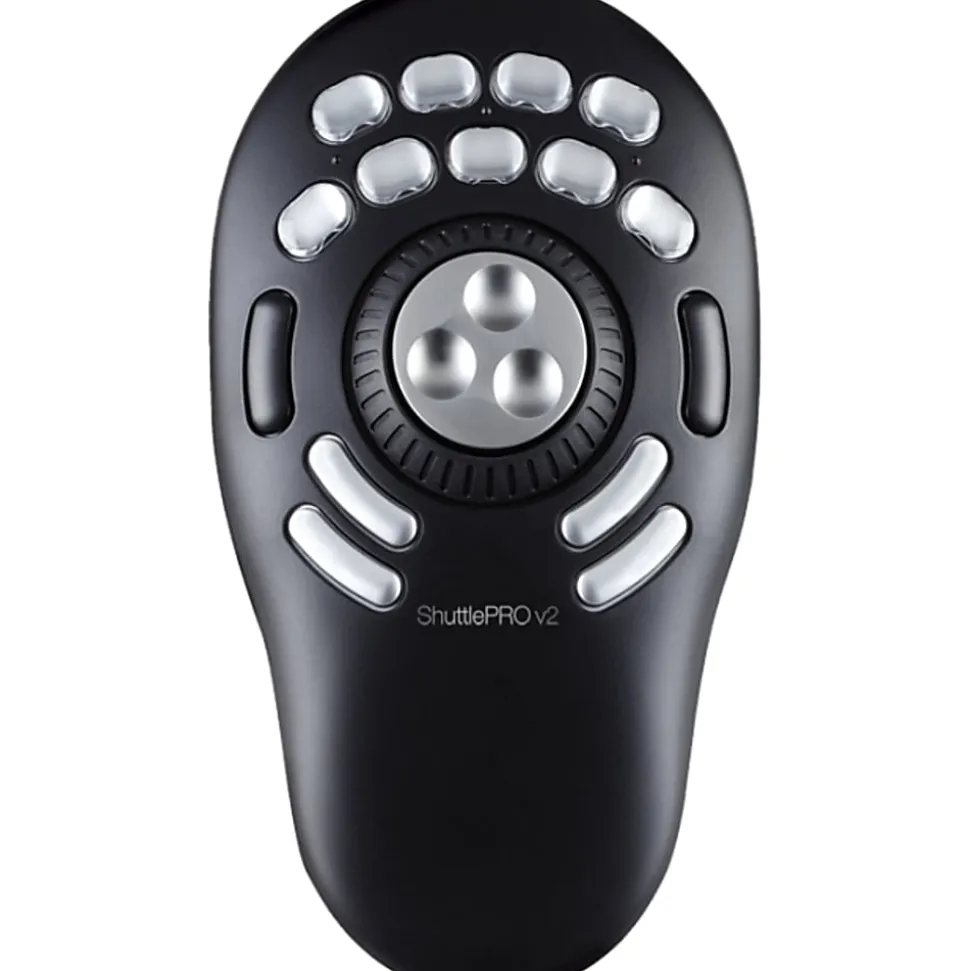 Contour ShuttlePro v2 Multimedia Controller - Black - USB - Jog Dial - 15 Button(s)