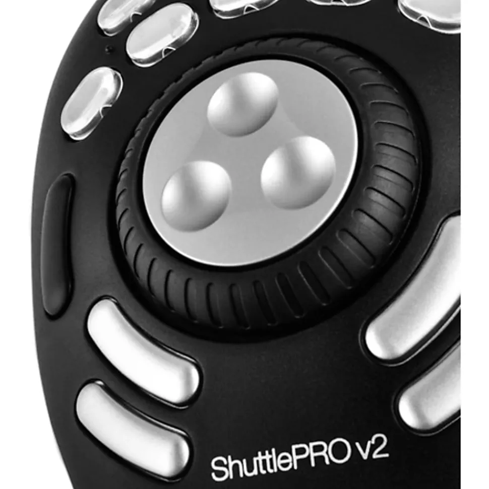 Contour ShuttlePro v2 Multimedia Controller - Black - USB - Jog Dial - 15 Button(s)