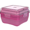 Cool Gear Expandable Lunch Box, 2-3/4”H x 6”W x 6”D, Dusty Rose