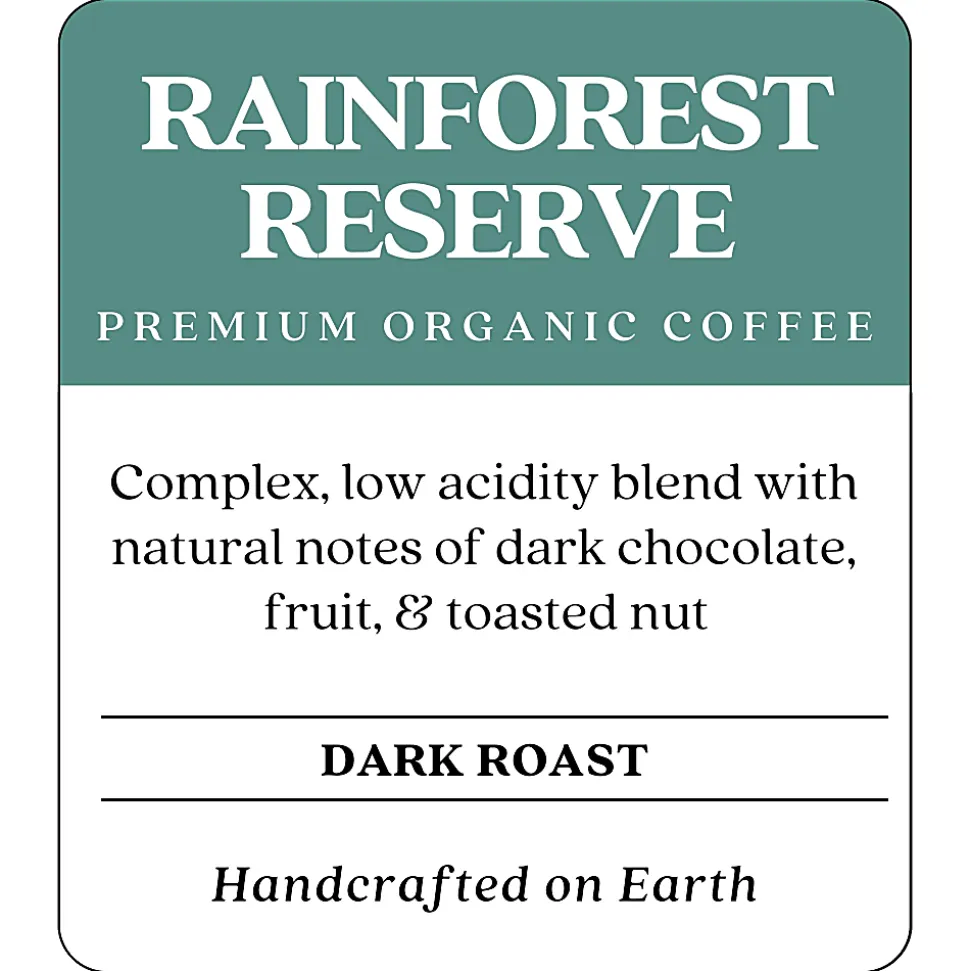 Copper Moon Single-Serve Coffee Pods for Keurig K-Cup Brewers, Dark Roast, Organic Rainforest Reserve, 72 Count