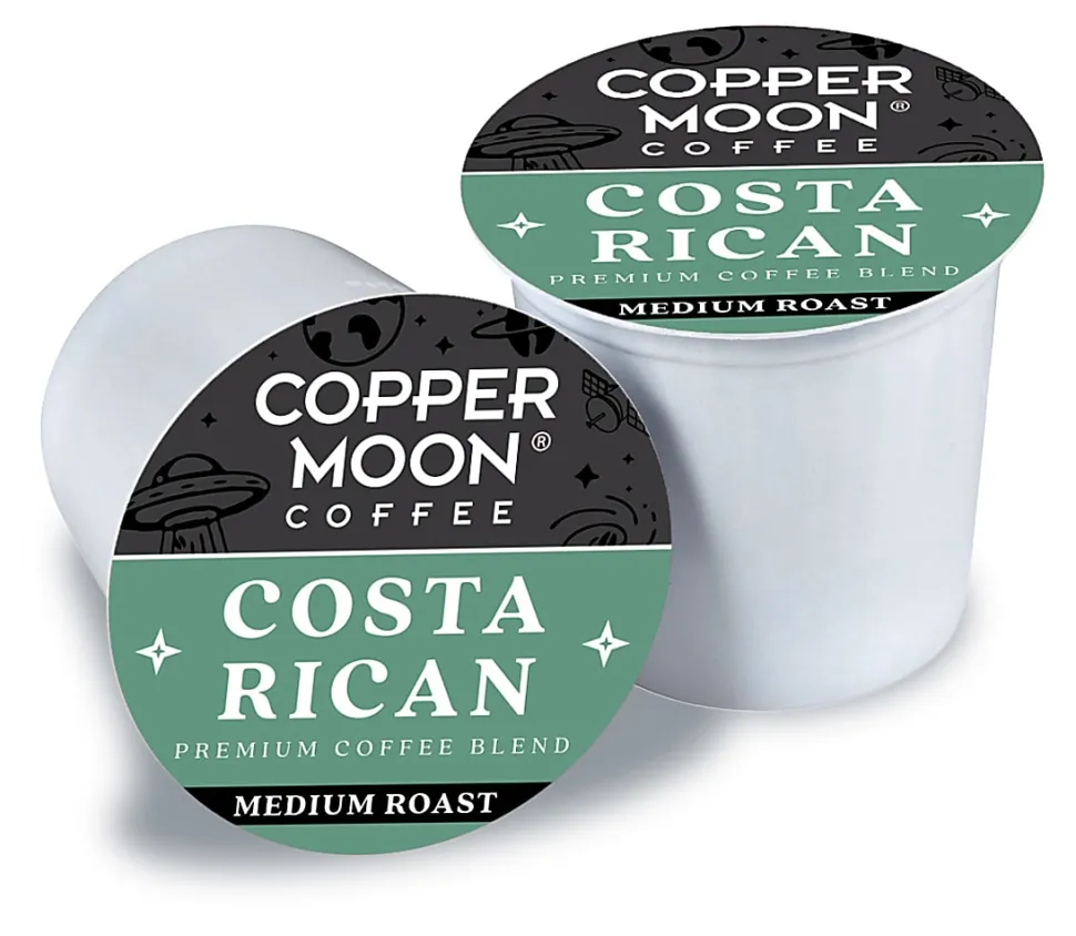 Copper Moon Single-Serve Coffee Pods for Keurig K-Cup Brewers, Medium Roast, Costa Rican Blend, 80 Count