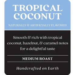 Copper Moon Single-Serve Coffee Pods for Keurig K-Cup Brewers, Medium Roast, Tropical Coconut Blend, 72 Count
