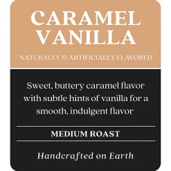 Copper Moon Single-Serve Coffee Pods for Keurig K-Cup Brewers, Medium Roast, Caramel Vanilla Blend, 72 Count