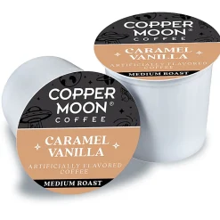 Copper Moon Single-Serve Coffee Pods for Keurig K-Cup Brewers, Medium Roast, Caramel Vanilla Blend, 72 Count