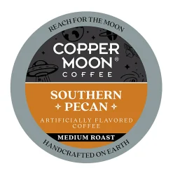Copper Moon Single-Serve Coffee Pods for Keurig K-Cup Brewers, Medium Roast, Southern Pecan Blend, 72 Count
