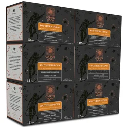 Copper Moon Single-Serve Coffee Pods for Keurig K-Cup Brewers, Medium Roast, Southern Pecan Blend, 72 Count