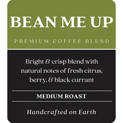 Copper Moon Whole Bean Coffee, Medium Roast, Bean Me Up Blend, 4 Bags (2 lbs Each)