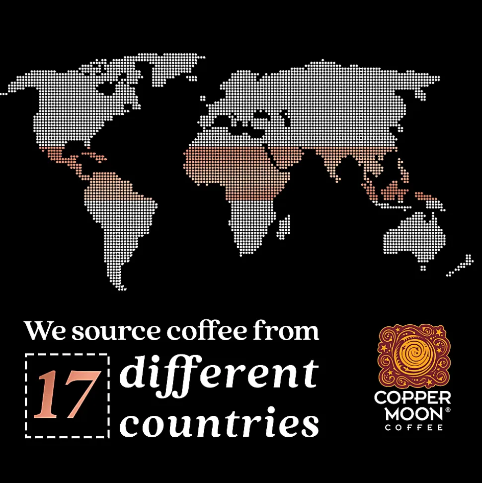 Copper Moon Whole Bean Coffee, Medium Roast, Stargazer Blend, 2 Lb