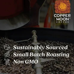 Copper Moon Whole Bean Coffee, Light Roast, Bean Me Up Blend, 2 Lb