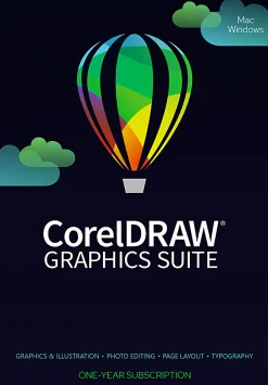 CorelDRAW® Graphics Suite, 1-Year Subscription, For Windows®/Mac, Product Key
