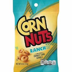 Corn Nuts Ranch Crunchy Corn Kernels, 4 Oz, Pack Of 12 Snack Bags