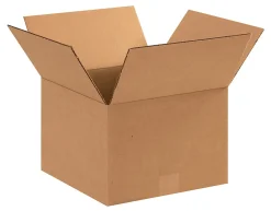 Corrugated Box, 12" x 12" x 8", Kraft